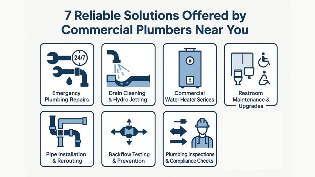 commercial plumbing near me 7 Reliable Solutions Offered by Commercial Plumbers Near You